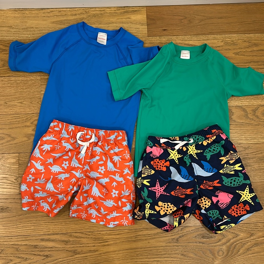 2 Boys Hanna Andersson bathing suit sets
